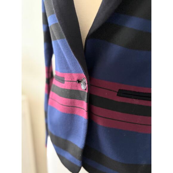 BCBGMAXAZRIA Striped Knit Blazer Size XS - Picture 4 of 8